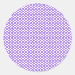 Adesivo Redondo Bolinhas no roxo