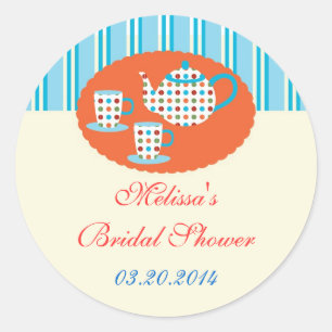 Adesivo Redondo Bolinhas para Pote de chá