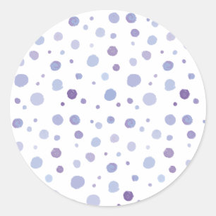 Adesivo Redondo bolinhas pintadas à mão