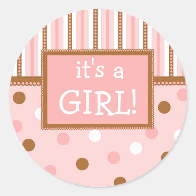 Adesivo Redondo Bolinhas Pixie (Frente)