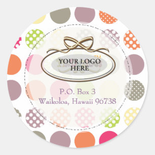 Adesivo Redondo Bolinhas retrorreflectoras do PixDezines/plano de