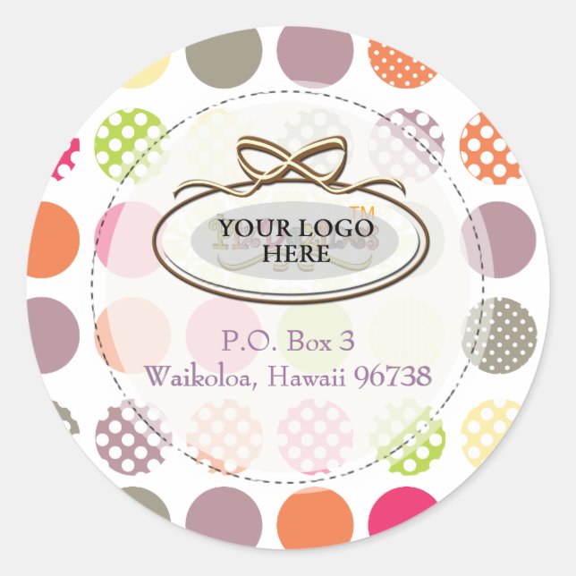 Adesivo Redondo Bolinhas retrorreflectoras do PixDezines/plano de  (Frente)