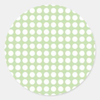 Adesivo Redondo Bolinhas Sticker Verde