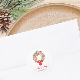 Adesivo Redondo Bolinho de Gingerpão Trocado por Cookies