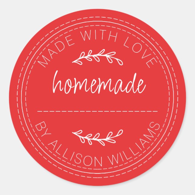 Adesivo Redondo Bolo de Banda Despida Russo pode Brilhar Vermelho (Frente)