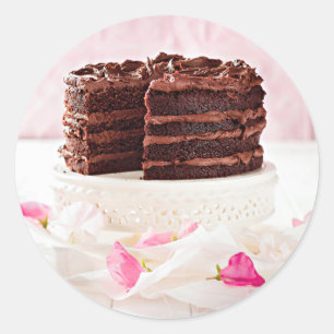 Adesivo Redondo Bolo de chocolate, África do Sul