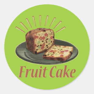 Adesivo Redondo Bolo de Frutas Bolo de Frutas