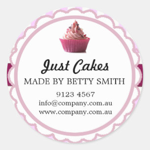 Adesivo Redondo Bolo de Taça Stricker