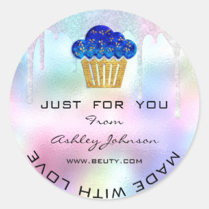 Adesivo Redondo Bolo Padaria Caseira Doces Muffins Logotipo Sorris