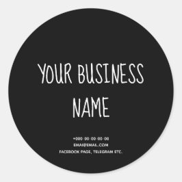 Adesivo Redondo Bolos de na moda, pastelaria, confeccionados à mão