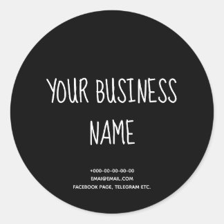 Adesivo Redondo Bolos de na moda, pastelaria, confeccionados à mão