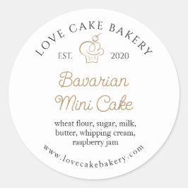 Adesivo Redondo Bolos e Bolos Personalizados