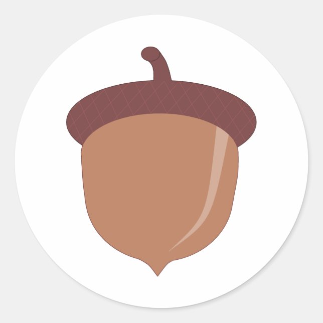 Adesivo Redondo Bolota de outono (Frente)