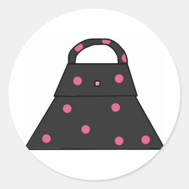 Adesivo Redondo Bolsas de Meninas (Frente)