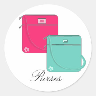 Adesivo Redondo Bolsas Elegantes