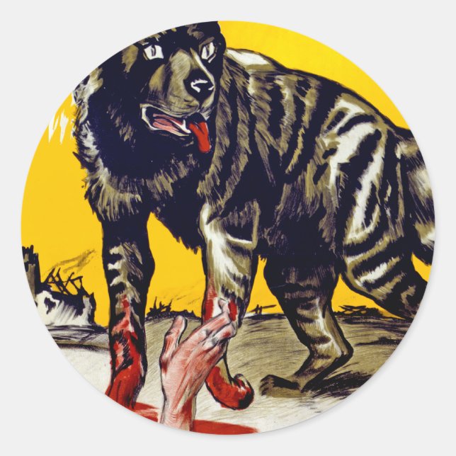 Adesivo Redondo Bolschewismus Heisst (Frente)