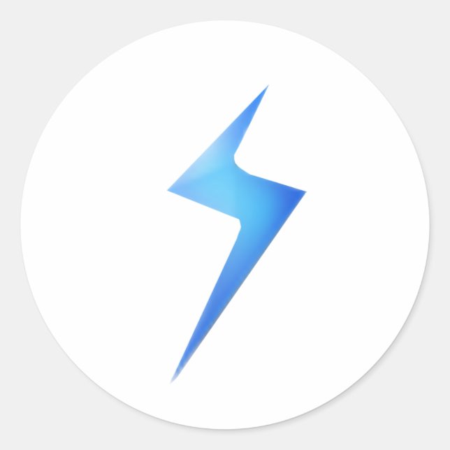 Adesivo Redondo Bolt de atualização de imagem (Frente)