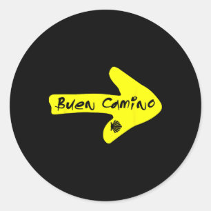 Adesivo Redondo Bom Caminho De Santiago Compostela Espanha São Tia