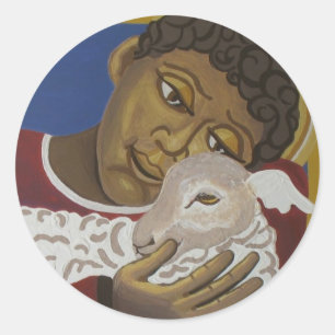 Adesivo Redondo Bom Pastor