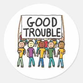 Adesivo Redondo Bom problema