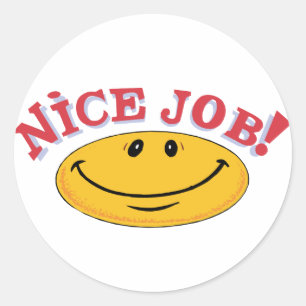 Adesivo Redondo Bom Trabalho!