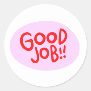 Adesivo Redondo Bom trabalho