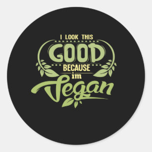 Adesivo Redondo Bom Vegan