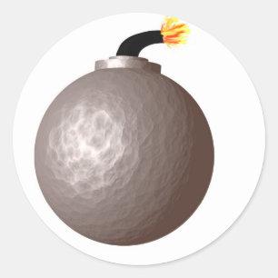 Adesivo Redondo Bomba