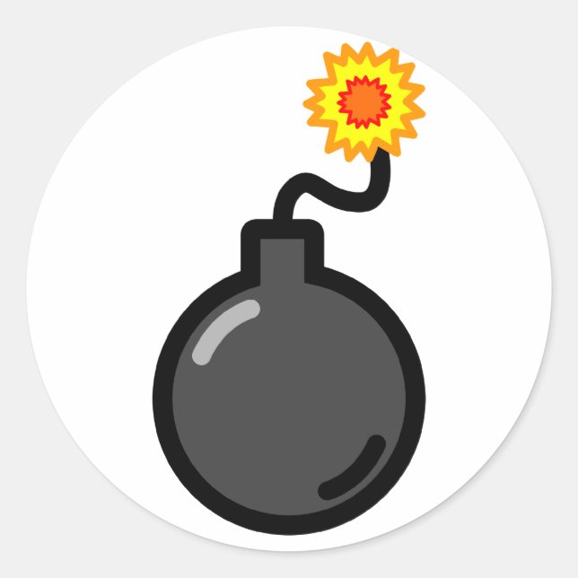 Adesivo Redondo Bomba! (Frente)