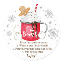 Bomba de chocolate quente Você é o Natal da Bomba 