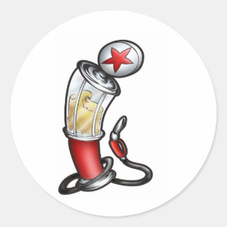 Adesivo Redondo Bomba de Gás