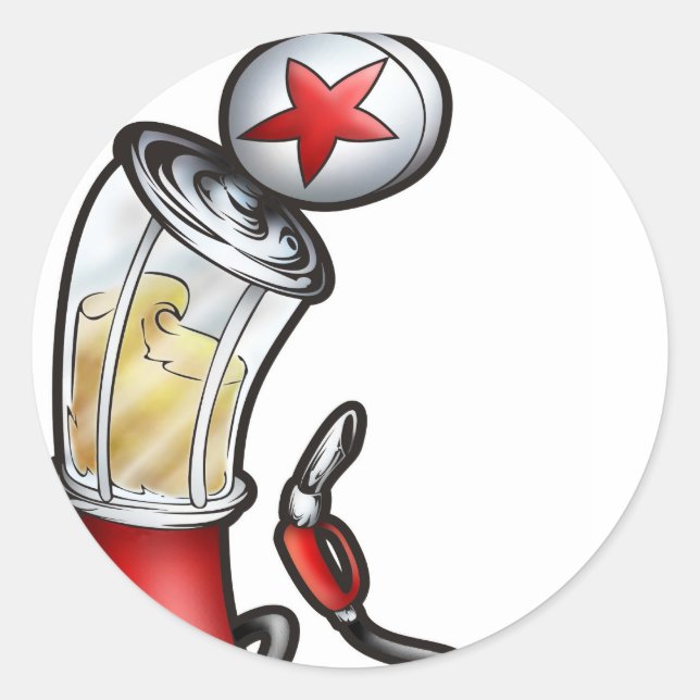 Adesivo Redondo Bomba de Gás (Frente)