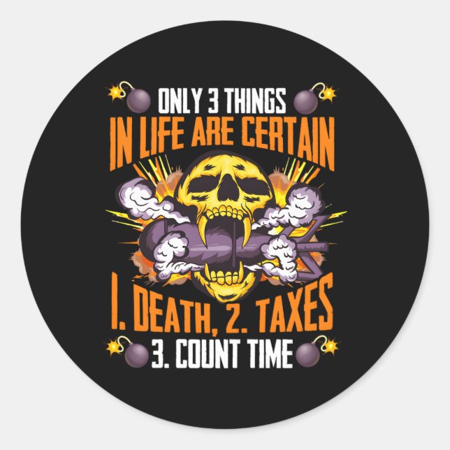 Adesivo Redondo Bomba Esquadrão Eod (Frente)