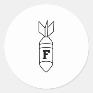 Adesivo Redondo Bomba F
