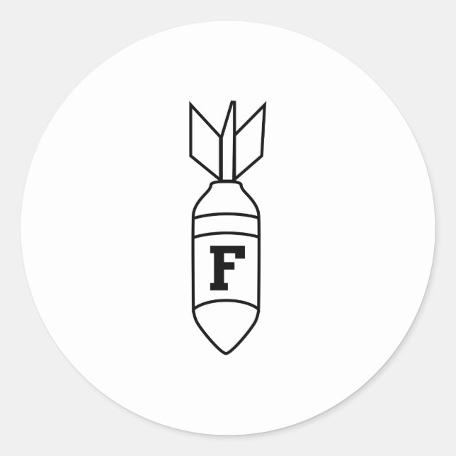 Adesivo Redondo Bomba F (Frente)