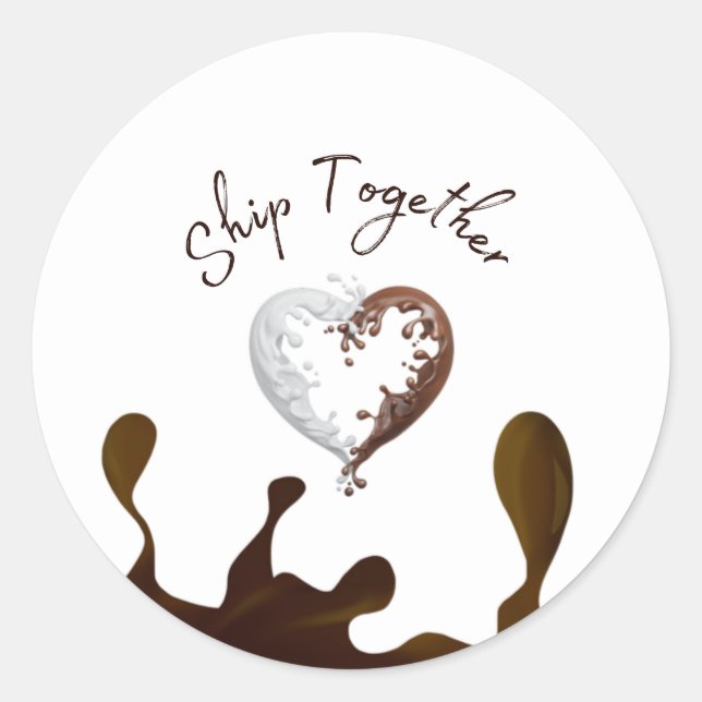 Adesivo Redondo Bombardear Dia de os namorados Cartões Chocolate C (Frente)