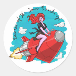 Adesivo Redondo Bombardeio por amor