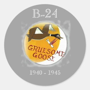 Adesivo Redondo BOMBARDEIRO PESADO do LIBERTADOR B-24 variado.