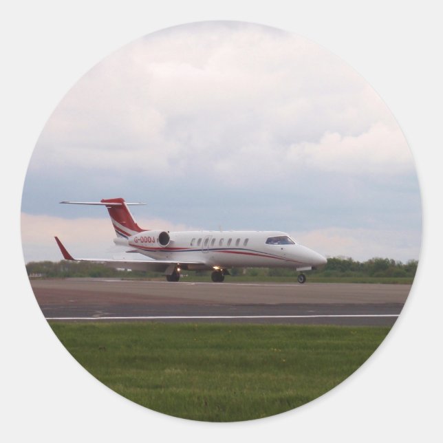 Adesivo Redondo Bombardier Lear Jet 45XR (Frente)