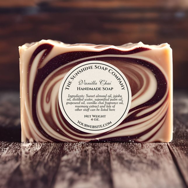 Adesivo Redondo Bombas de banho de cosméticos de sabão em estilo d (Criador carregado)