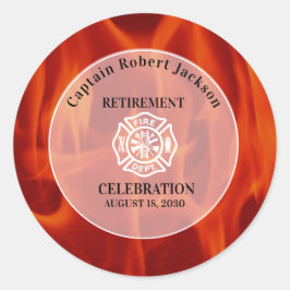 Adesivo Redondo Bombeiro Bombeiro Crachá