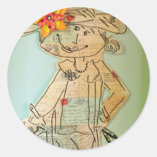 Adesivo Redondo Bon voyage!