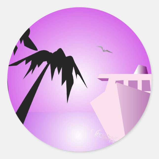 Adesivo Redondo Bon Voyage (Frente)