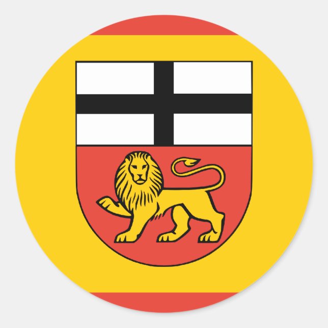 Adesivo Redondo Bona, Alemanha (Frente)