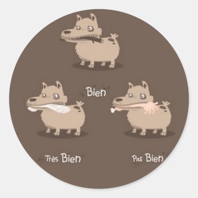 Adesivo Redondo BonChien (Frente)