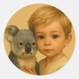Adesivo Redondo Bond of the Wild and Innocent (Koala)
