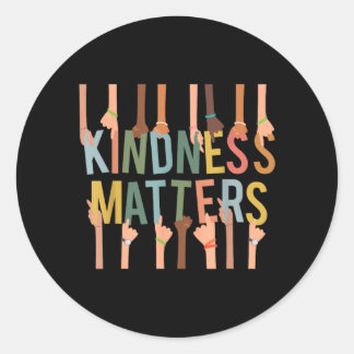 Adesivo Redondo Bondade Anti-Bullying Diversidade Inclusão