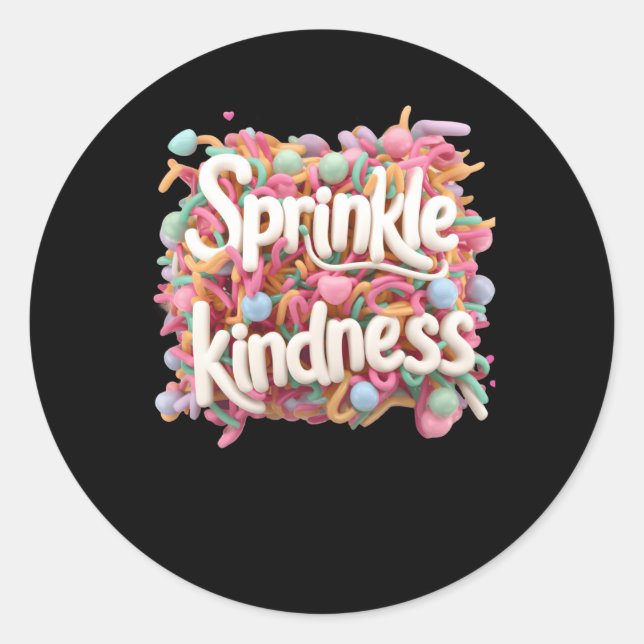 Adesivo Redondo Bondade de borrifagem - 3d - Baixão S (Frente)