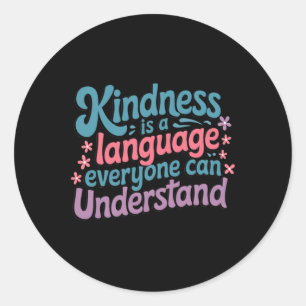 Adesivo Redondo Bondade - Vinheta de Cotação Inspiracional