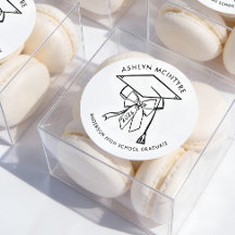 Boné de formatura minimalista com Arco